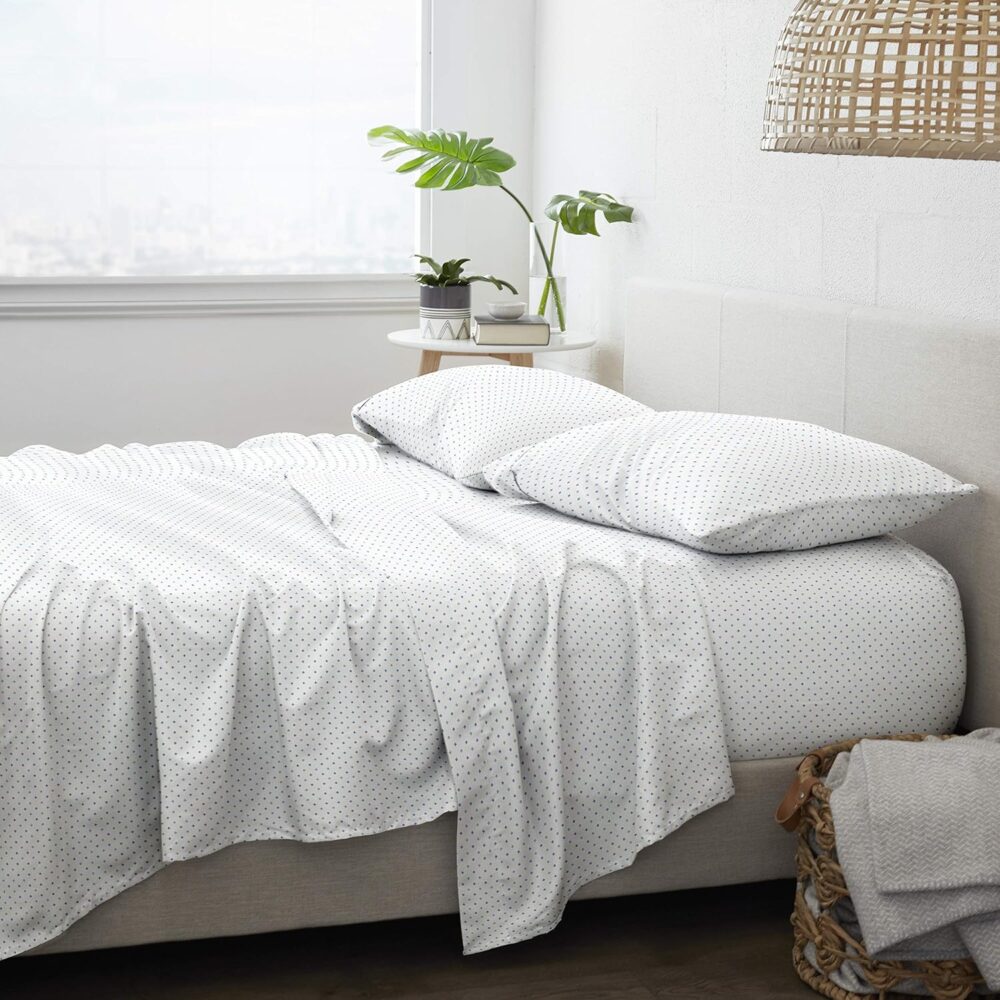 Ultra Soft Bed Sheet Set, Queen, Lily Pattern